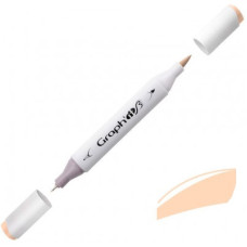 Маркер двухсторонний Graph'it BrushMarker 7 мм и 0.5 мм 3010 коричневый1